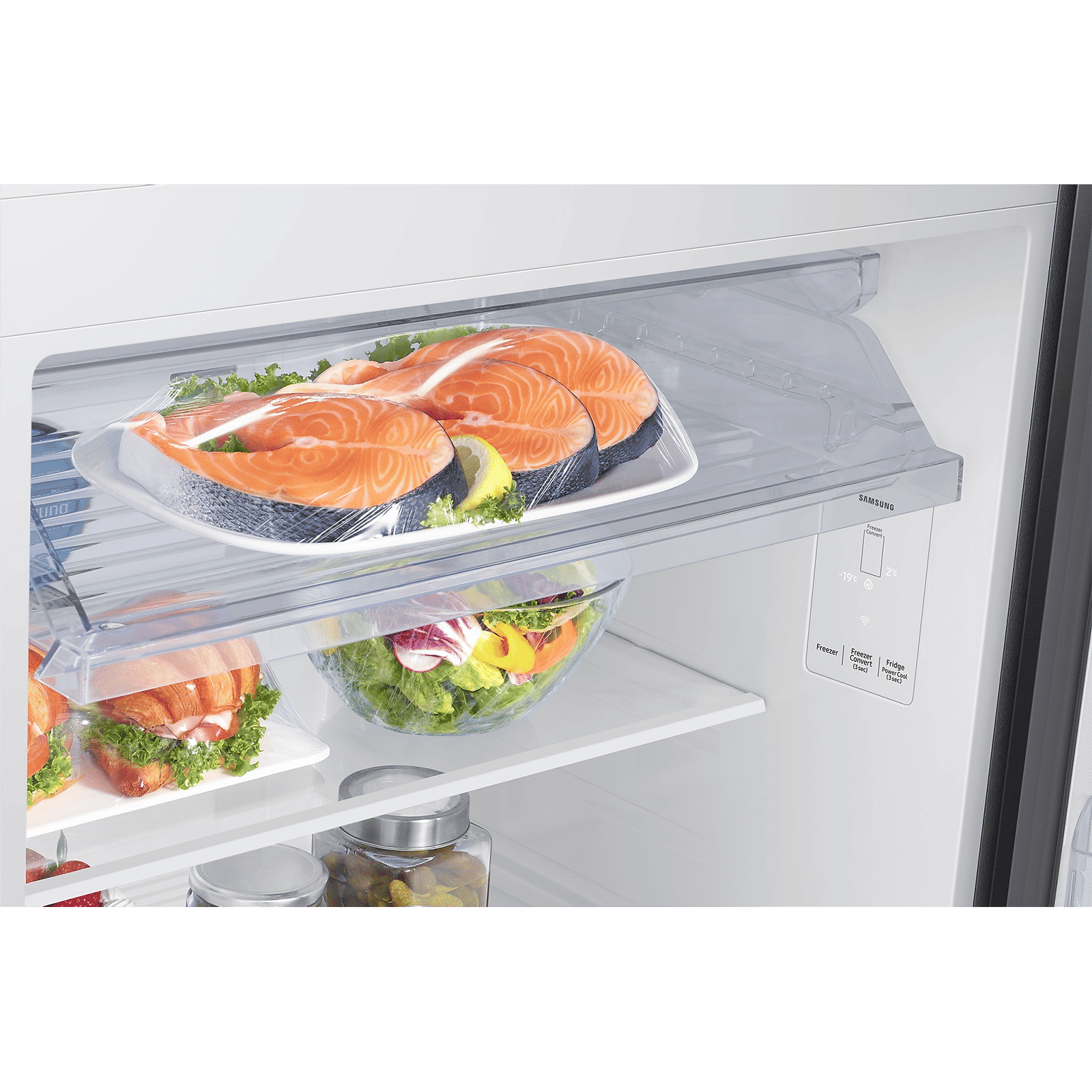 SAMSUNG 467 Litres 3 Star Frost Free Double Door Smart Wifi Enabled Refrigerator with Twin Cooling Plus Technology (RT80F51C3KHL, Luxe Black)