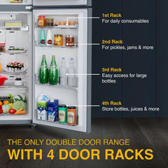 Whirlpool Intellifresh 235 Litres 3 Star Frost Free Double Door Convertible Refrigerator with 6th Sense Technology (22139, Grey)