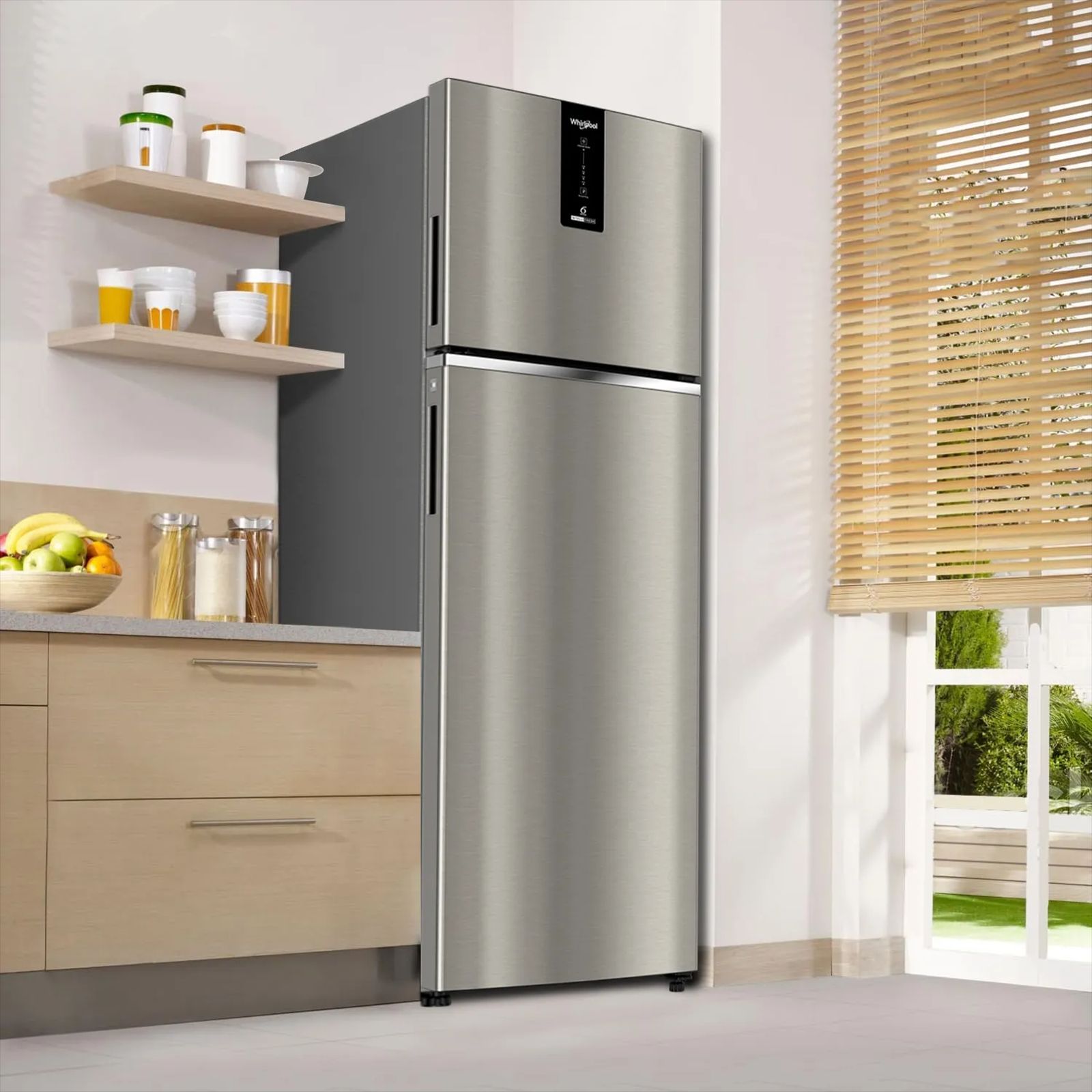 Whirlpool Intellifresh 235 Litres 3 Star Frost Free Double Door Convertible Refrigerator with 6th Sense Technology (22139, Grey)