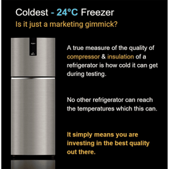 Whirlpool Intellifresh 235 Litres 3 Star Frost Free Double Door Convertible Refrigerator with 6th Sense Technology (22139, Grey)