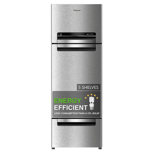 Whirlpool Protton 215 Litres Frost Free Triple Door Refrigerator with Zeolite Technology (22164, Radiant Steel)