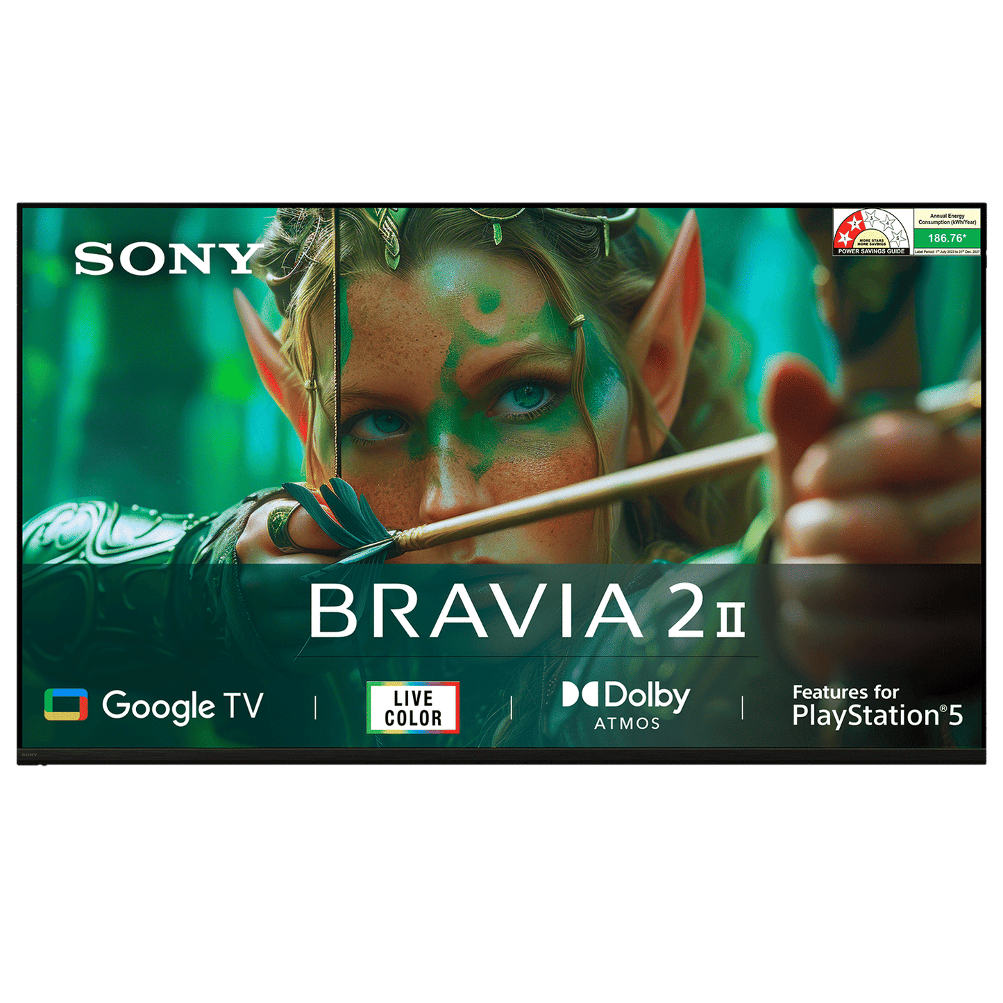 SONY BRAVIA 2 II 139.7 cm (55 inch) 4K Ultra HD LED Smart Google TV with Built- in Chromecast (2025 model)
