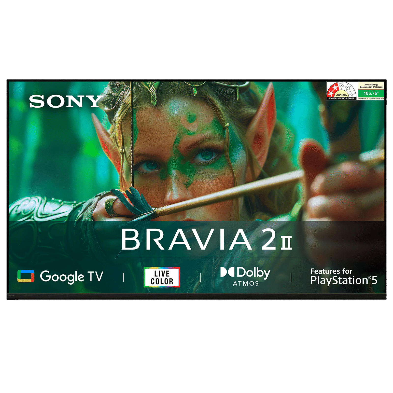 SONY BRAVIA 2 II 139.7 cm (55 inch) 4K Ultra HD LED Smart Google TV with Built- in Chromecast (2025 model)