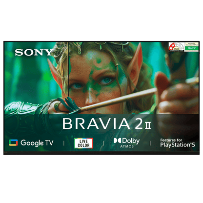 SONY BRAVIA 2 II 139.7 cm (55 inch) 4K Ultra HD LED Smart Google TV with Built- in Chromecast (2025 model)