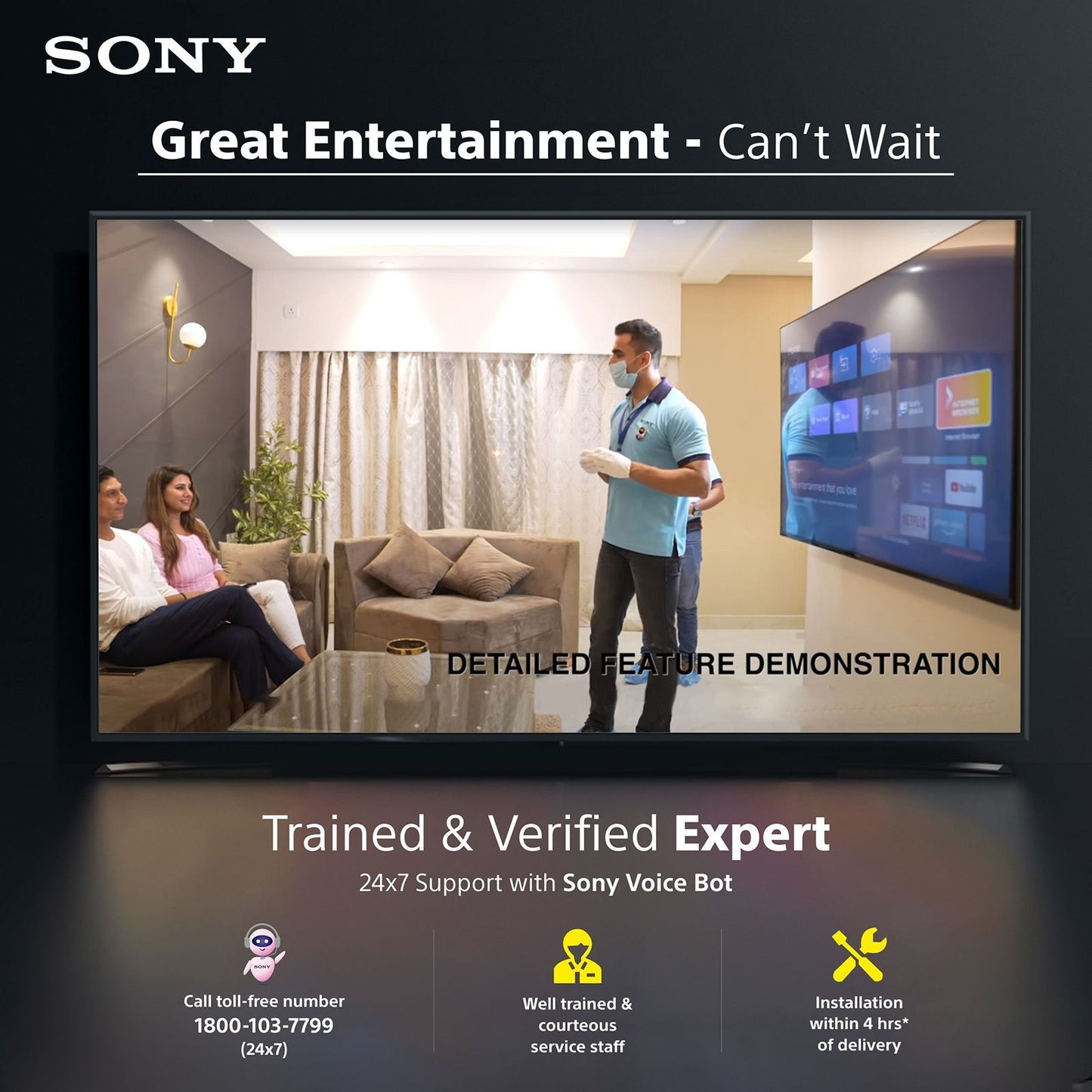 SONY BRAVIA 2 II 109.22 cm (43 inch) 4K Ultra HD LCD Smart Android TV with Built- in Chromecast (2025 model)