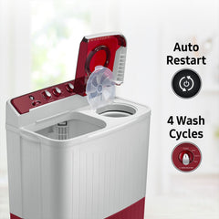 SAMSUNG 7.5 kg 5 Star Semi Automatic Washing Machine with Rat Protection (WT75B3200RR/TL, Dark Grey)