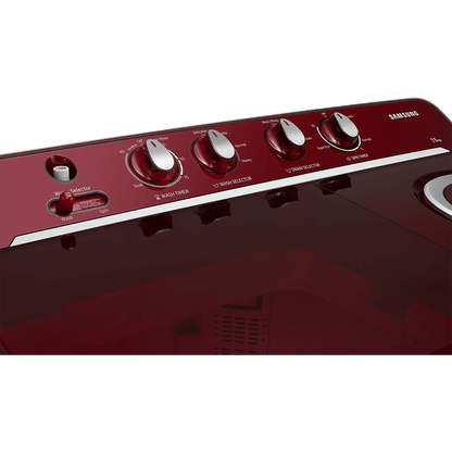 SAMSUNG 7.5 kg 5 Star Semi Automatic Washing Machine with Rat Protection (WT75B3200RR/TL, Dark Grey)