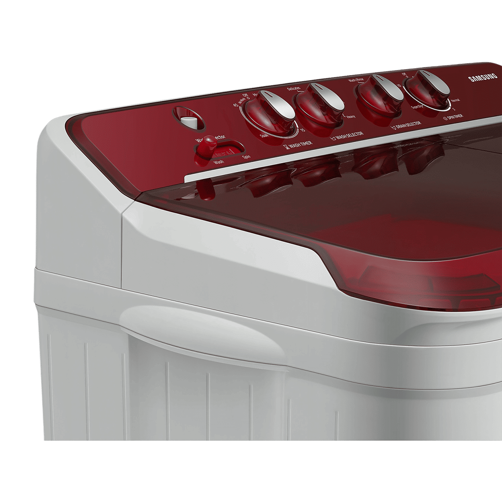 SAMSUNG 7.5 kg 5 Star Semi Automatic Washing Machine with Rat Protection (WT75B3200RR/TL, Dark Grey)