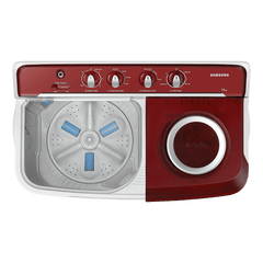 SAMSUNG 7.5 kg 5 Star Semi Automatic Washing Machine with Rat Protection (WT75B3200RR/TL, Dark Grey)
