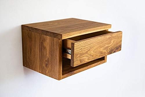 Modern Floating Nightstand with Drawer – Space-Saving Floating Bedside Table with Hidden Storage – Sleek Wall-M