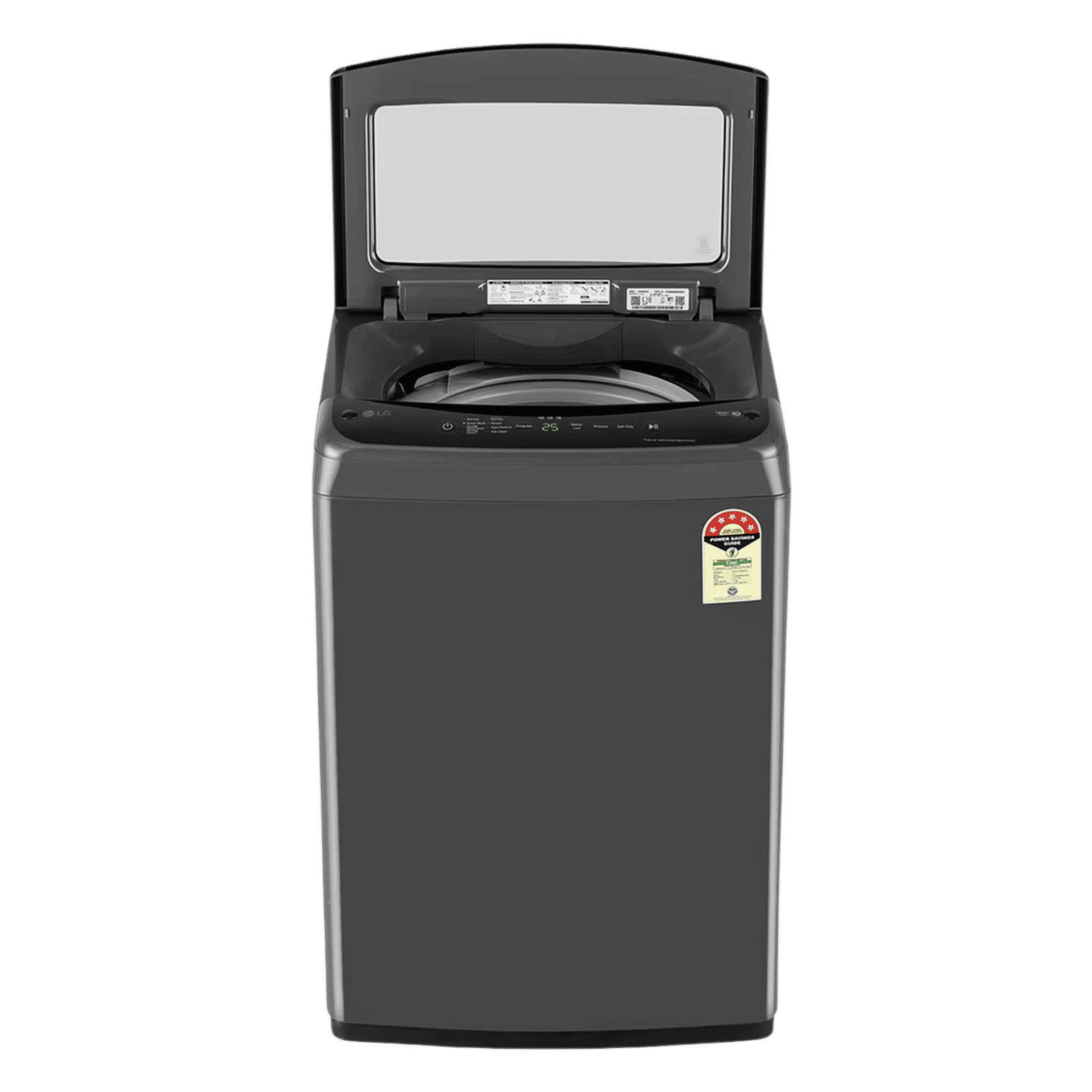 LG 7 kg 5 Star Inverter Fully Automatic Top Load Washing Machine (T70VBMB4ZD.ABMQEIL, Smart Diagnosis, Middle Black)
