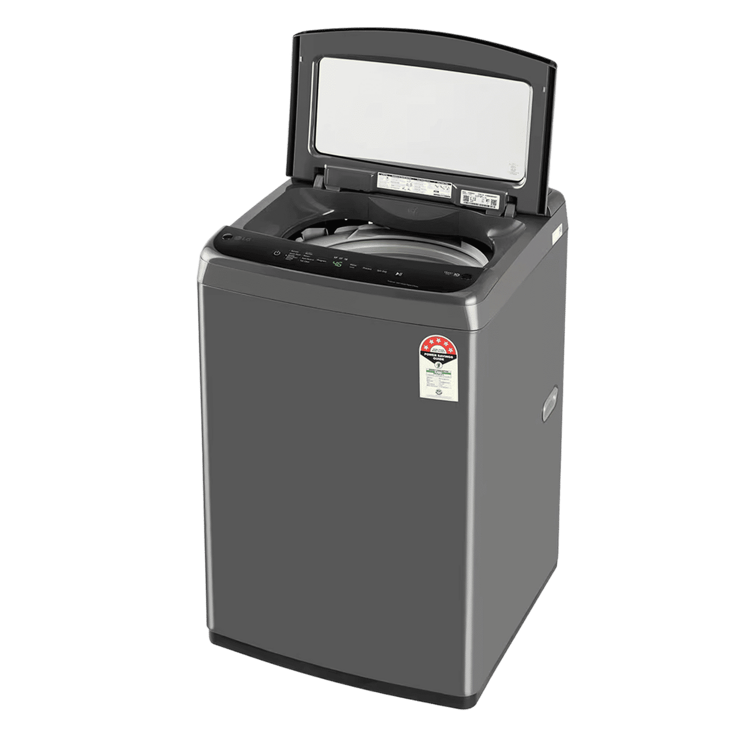LG 7 kg 5 Star Inverter Fully Automatic Top Load Washing Machine (T70VBMB4ZD.ABMQEIL, Smart Diagnosis, Middle Black)