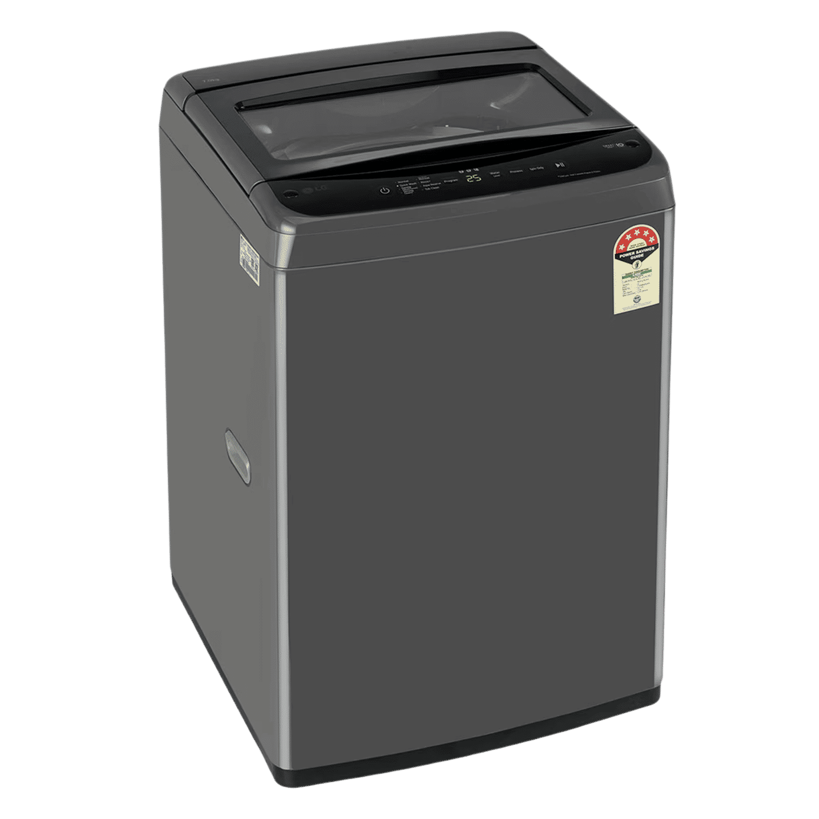 LG 7 kg 5 Star Inverter Fully Automatic Top Load Washing Machine (T70VBMB4ZD.ABMQEIL, Smart Diagnosis, Middle Black)