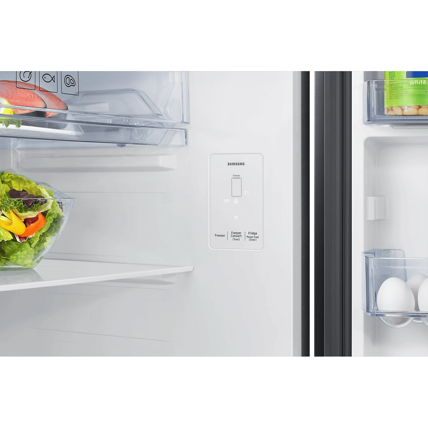 SAMSUNG Bespoke 467 Litres 2 Star Frost Free Double Door Smart Wifi Enabled Refrigerator with AI Energy Mode (RT80F51C2FHL, Black Doi)