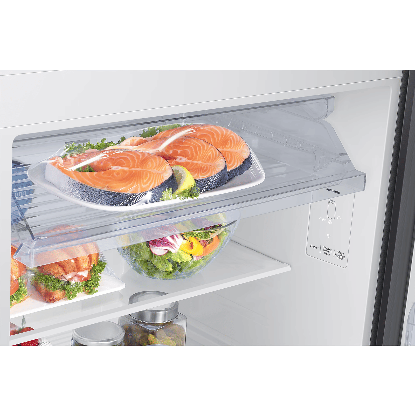 SAMSUNG Bespoke 467 Litres 2 Star Frost Free Double Door Smart Wifi Enabled Refrigerator with AI Energy Mode (RT80F51C2FHL, Black Doi)