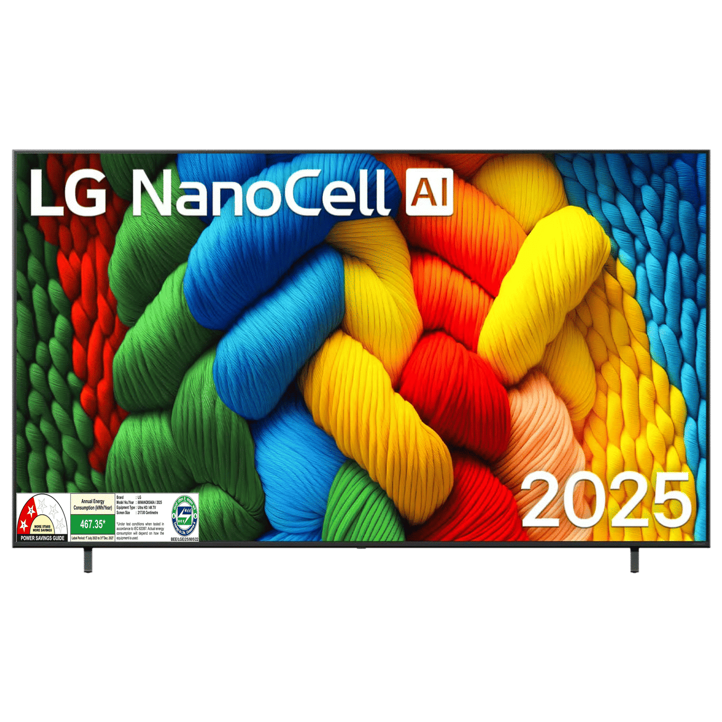 LG NanoCell AI NANO80 218 cm (86 inch) 4K Ultra HD Smart WebOS TV with AI Magic Remote (2025 model)