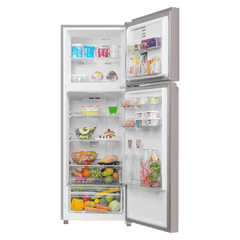 Haier HRF-3182I 268 Litres 2 Star Frost Free Double Door Convertible Refrigerator with Turbo Icing Technology (HRF-3182IBNS-P, Nickel Steel)