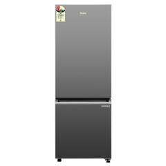 Haier HRB-2872I 237 Litres 2 Star Frost Free Double Door Bottom Mount Convertible Refrigerator with Turbo Icing Technology (HRB-2872IBGB-P, GE Black)