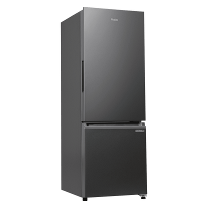 Haier HRB-2872I 237 Litres 2 Star Frost Free Double Door Bottom Mount Convertible Refrigerator with Turbo Icing Technology (HRB-2872IBGB-P, GE Black)