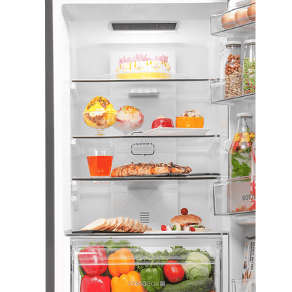 Haier HRB-2872I 237 Litres 2 Star Frost Free Double Door Bottom Mount Convertible Refrigerator with Turbo Icing Technology (HRB-2872IBGB-P, GE Black)