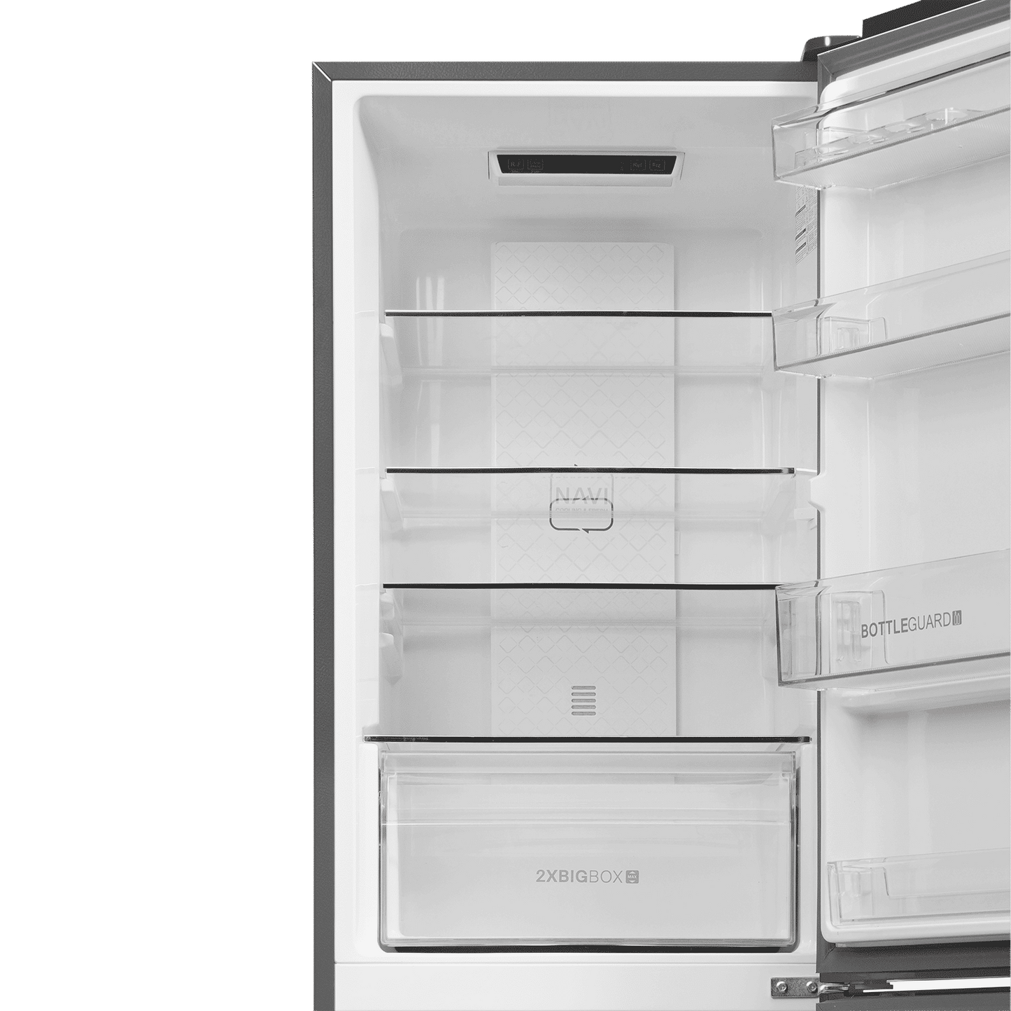 Haier HRB-2872I 237 Litres 2 Star Frost Free Double Door Bottom Mount Convertible Refrigerator with Turbo Icing Technology (HRB-2872IBGB-P, GE Black)