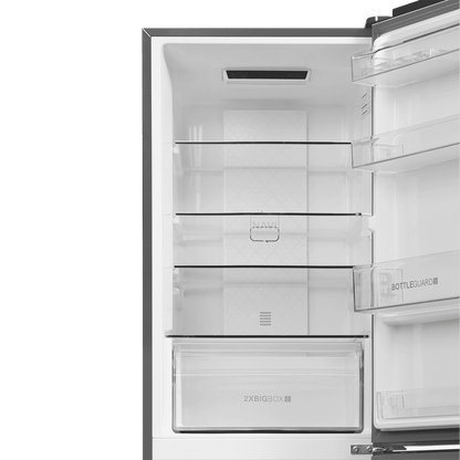 Haier HRB-2872I 237 Litres 2 Star Frost Free Double Door Bottom Mount Convertible Refrigerator with Turbo Icing Technology (HRB-2872IBGB-P, GE Black)