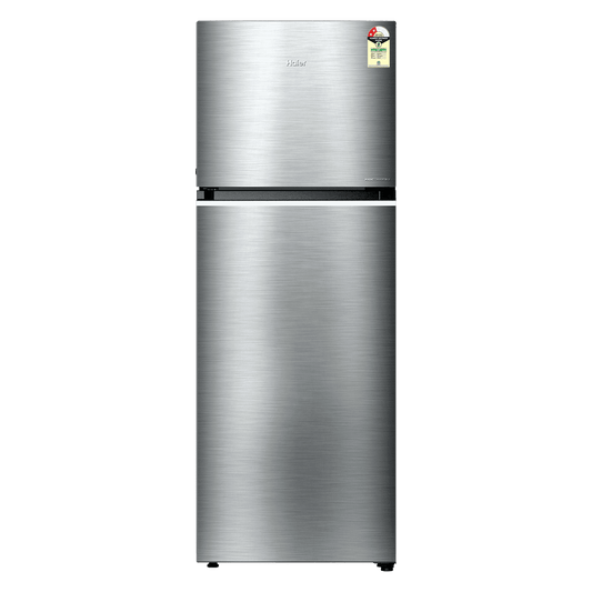 Haier HRF-3782 328 Litres 2 Star Frost Free Double Door Convertible Refrigerator with One Hour Icing Technology (HRF-3782BNS-P, Nickel Steel)