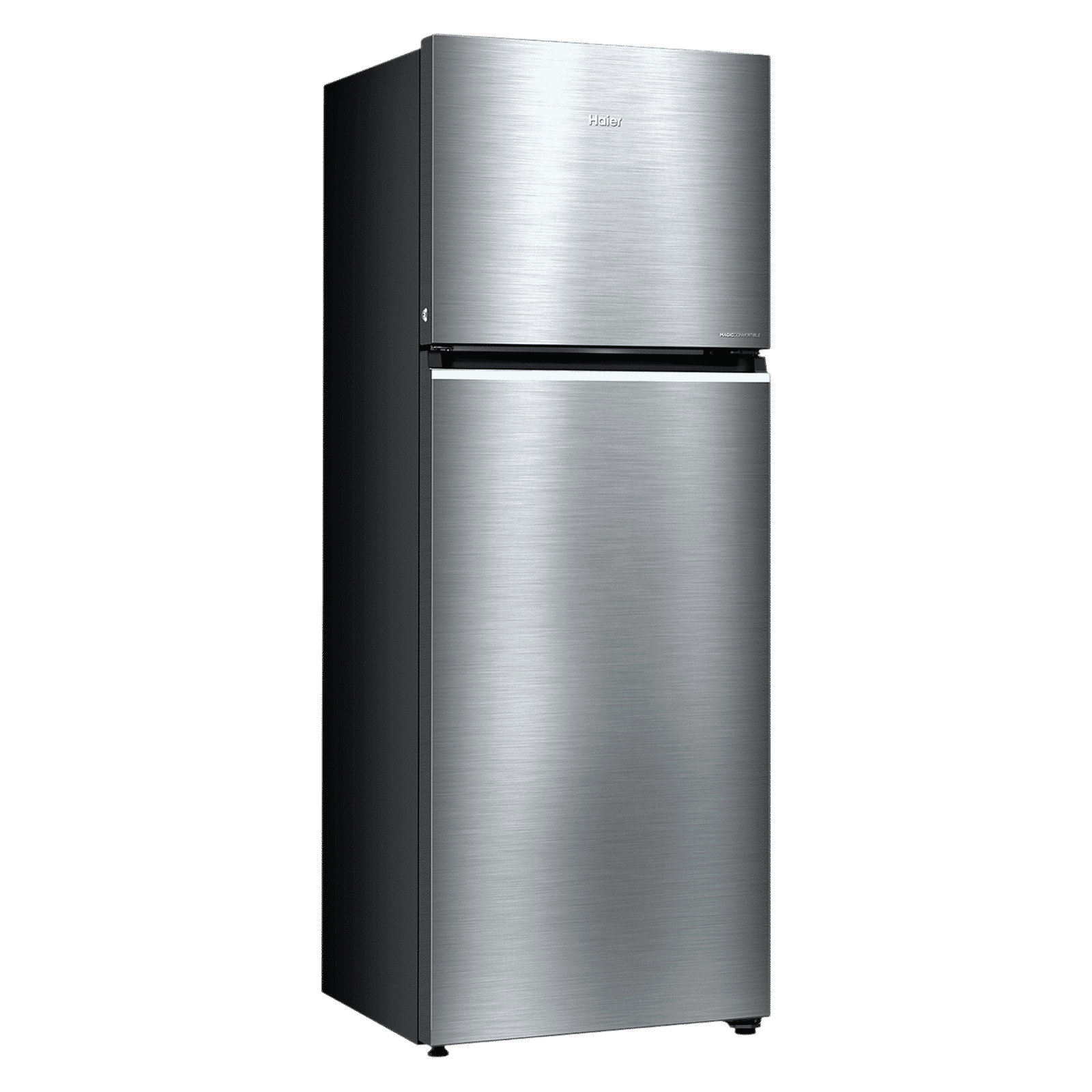 Haier HRF-3782 328 Litres 2 Star Frost Free Double Door Convertible Refrigerator with One Hour Icing Technology (HRF-3782BNS-P, Nickel Steel)