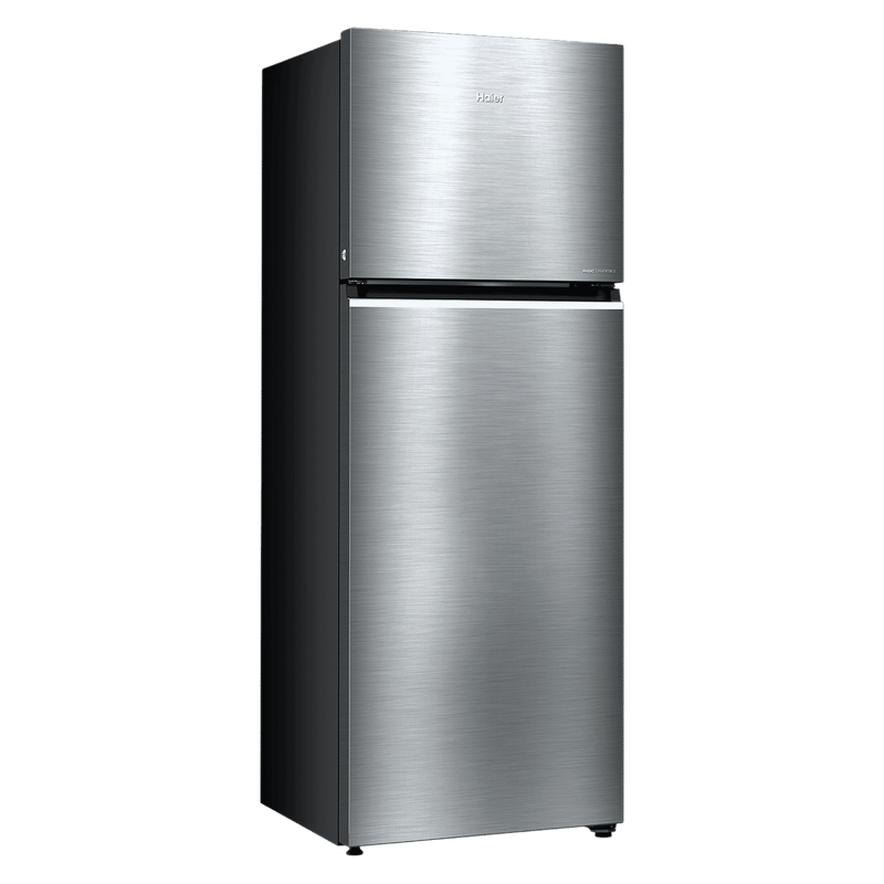 Haier HRF-3782 328 Litres 2 Star Frost Free Double Door Convertible Refrigerator with One Hour Icing Technology (HRF-3782BNS-P, Nickel Steel)
