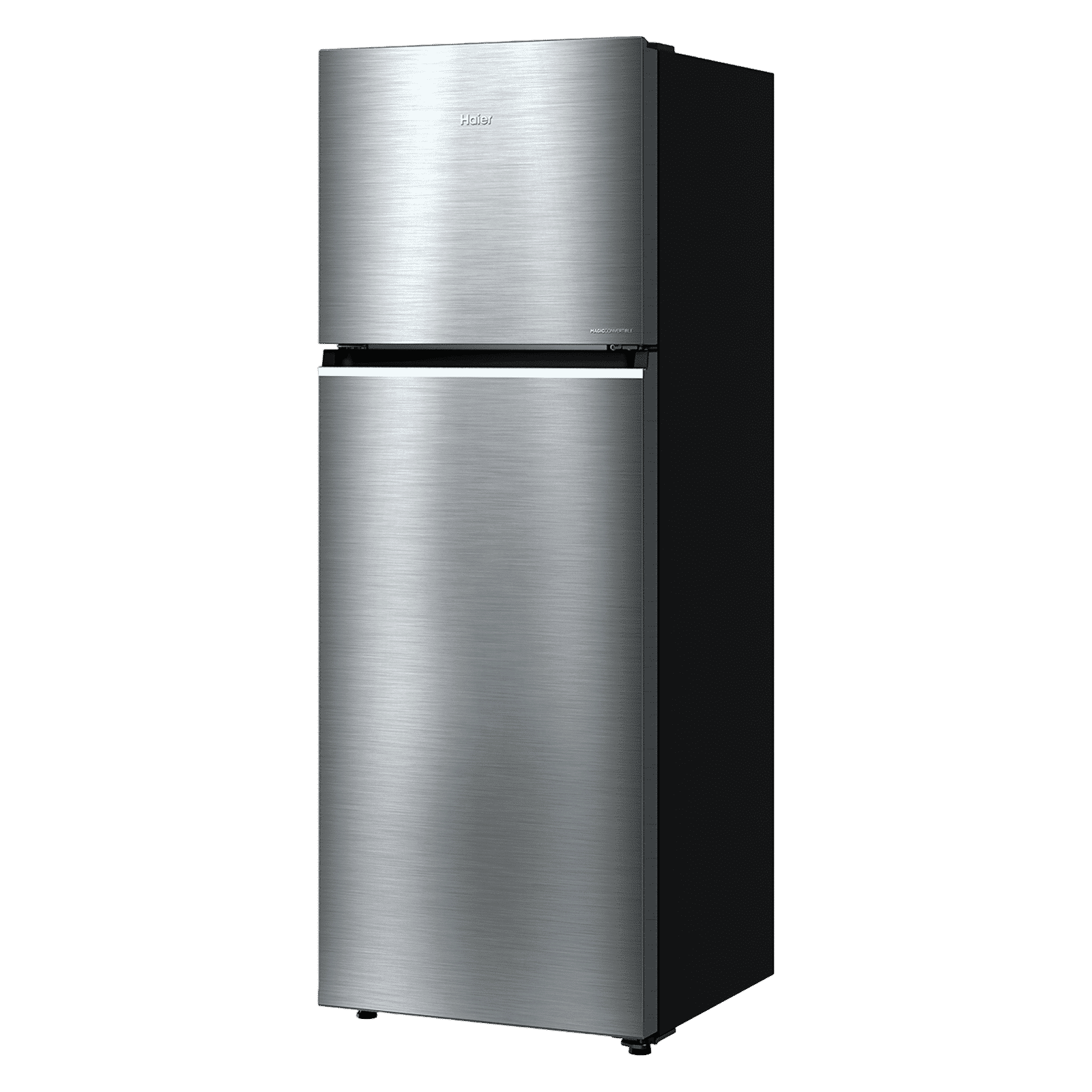 Haier HRF-3782 328 Litres 2 Star Frost Free Double Door Convertible Refrigerator with One Hour Icing Technology (HRF-3782BNS-P, Nickel Steel)