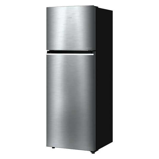 Haier HRF-3782 328 Litres 2 Star Frost Free Double Door Convertible Refrigerator with One Hour Icing Technology (HRF-3782BNS-P, Nickel Steel)