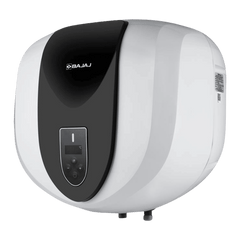BAJAJ Eternal Pentacle Digi 25 Litre 5 Star Vertical Storage Geyser with Swirlflow Technology (White & Black)