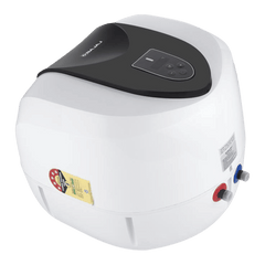 BAJAJ Eternal Pentacle Digi 25 Litre 5 Star Vertical Storage Geyser with Swirlflow Technology (White & Black)