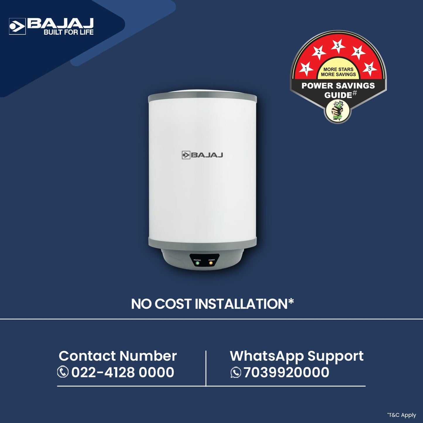 BAJAJ Shield Crest Plus 25 Litre 5 Star Vertical Storage Geyser with Swirlflow Technology (White & Grey)