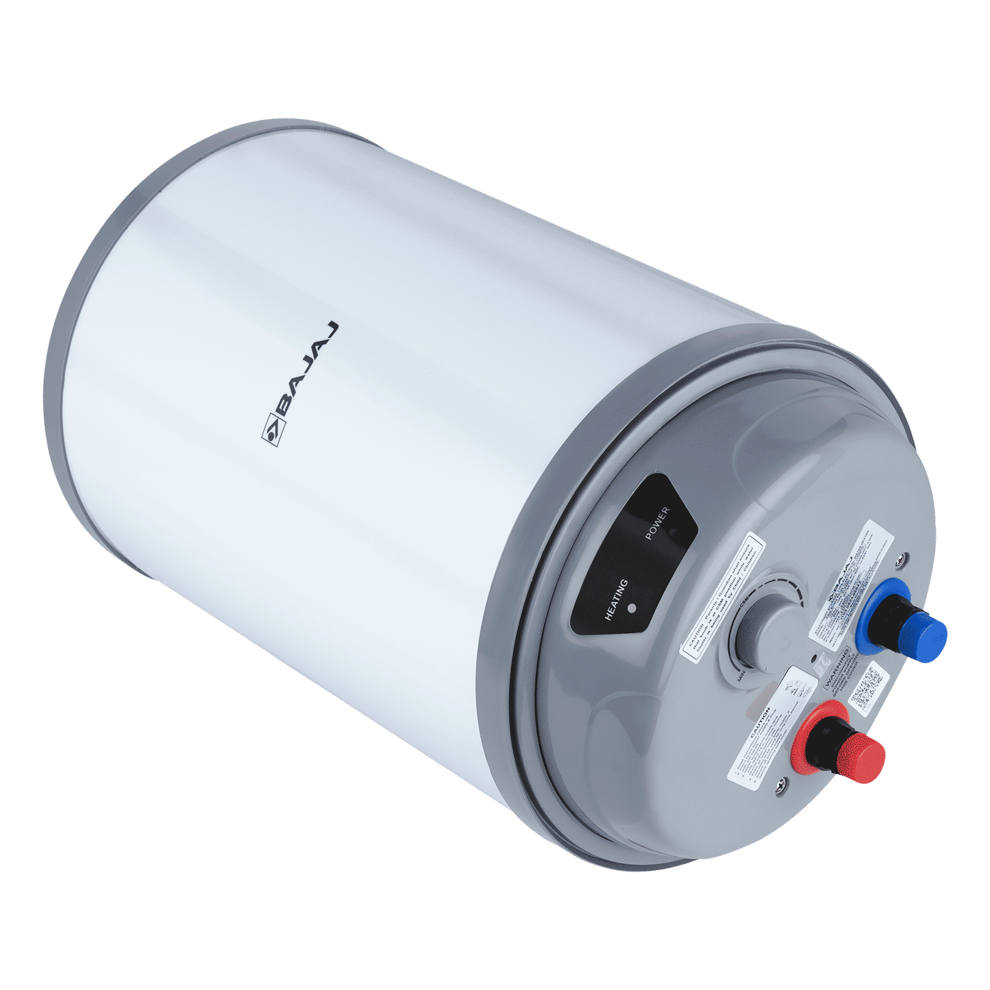 BAJAJ Shield Crest Plus 25 Litre 5 Star Vertical Storage Geyser with Swirlflow Technology (White & Grey)