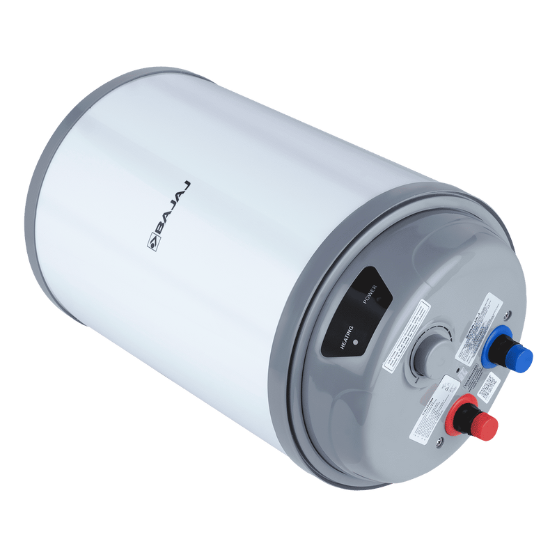 BAJAJ Shield Crest Plus 25 Litre 5 Star Vertical Storage Geyser with Swirlflow Technology (White & Grey)