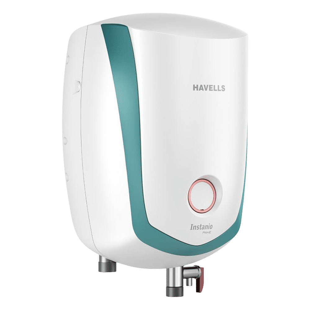 HAVELLS Instanio Prime 3 Litre Vertical Instant Geyser with Feroglas Technology (White & Blue)