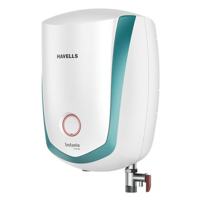 HAVELLS Instanio Prime 3 Litre Vertical Instant Geyser with Feroglas Technology (White & Blue)