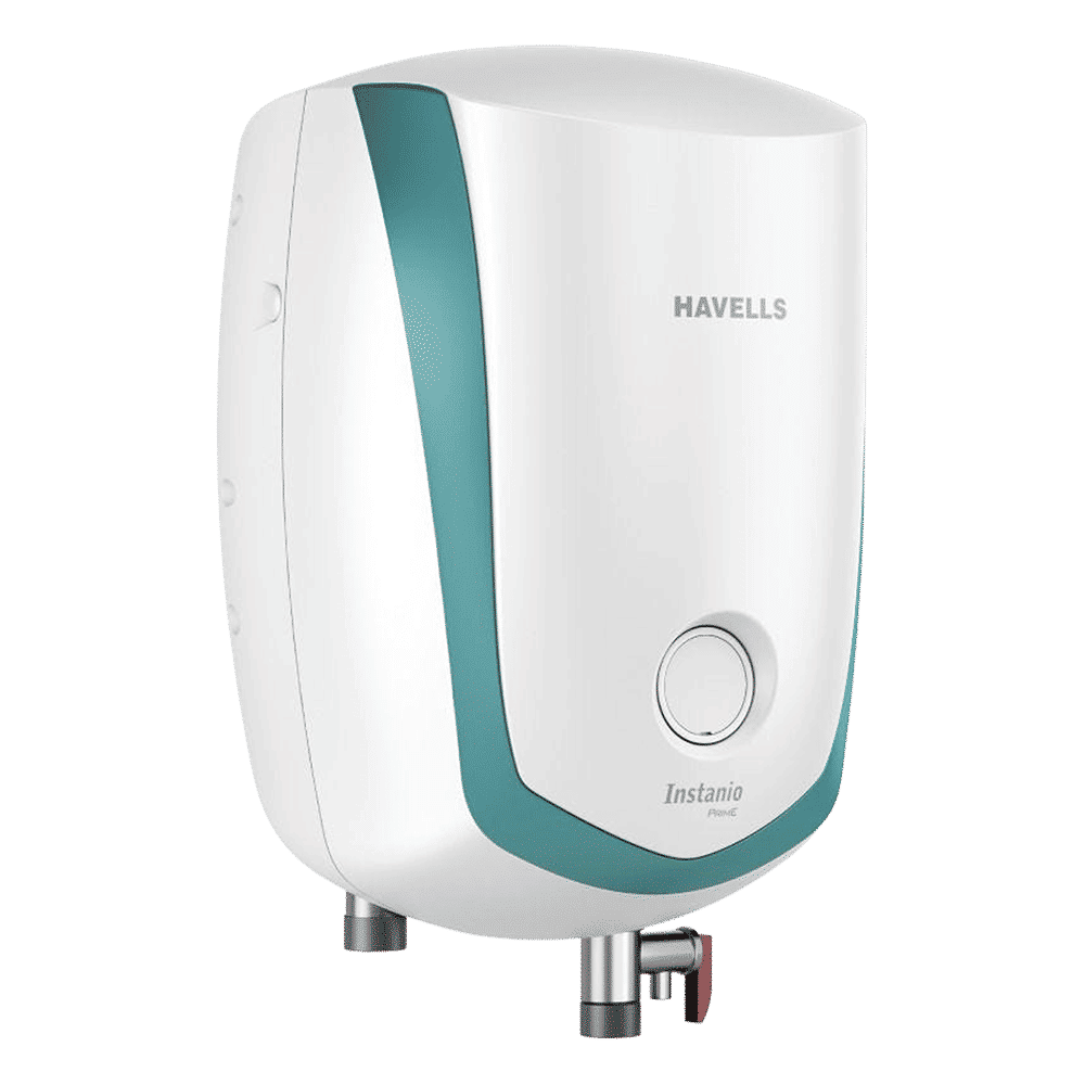 HAVELLS Instanio Prime 3 Litre Vertical Instant Geyser with Feroglas Technology (White & Blue)