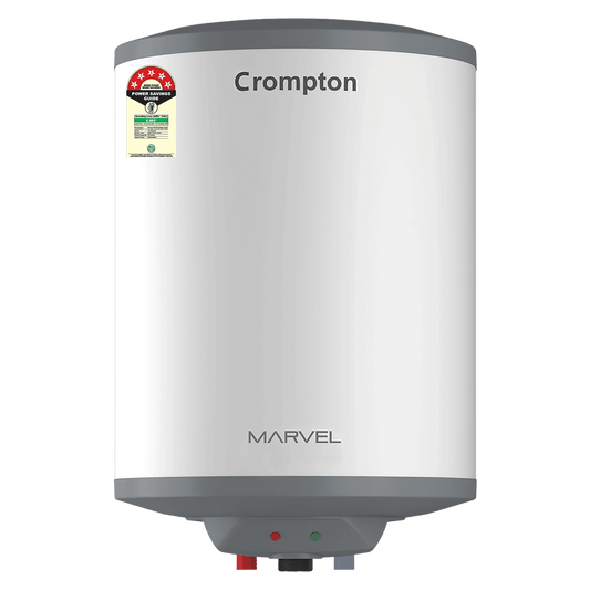 Crompton Marvel 25 Litre Vertical Storage Geyser with Anti-Scale Technology (White)
