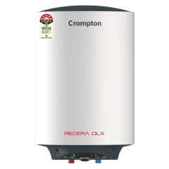 Crompton Regera DLX 6 Litre 5 Star Vertical Storage Geyser with Anti Scale Technology (Blue & White)