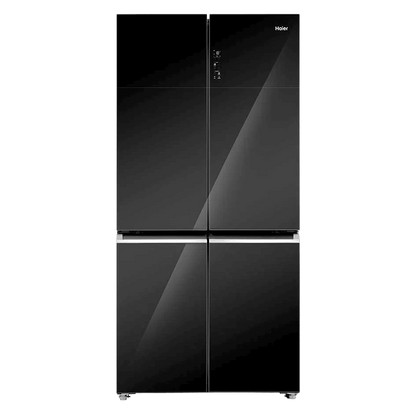 Haier 630 Litres Frost Free French Door Smart Wifi Enabled Refrigerator with Motion Sensor (HRB-700KGU1, Black Glass)