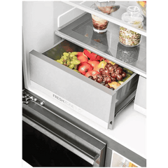 Haier 630 Litres Frost Free French Door Smart Wifi Enabled Refrigerator with Motion Sensor (HRB-700KGU1, Black Glass)