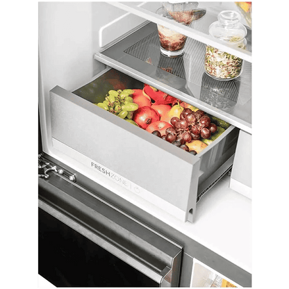 Haier 630 Litres Frost Free French Door Smart Wifi Enabled Refrigerator with Motion Sensor (HRB-700KGU1, Black Glass)