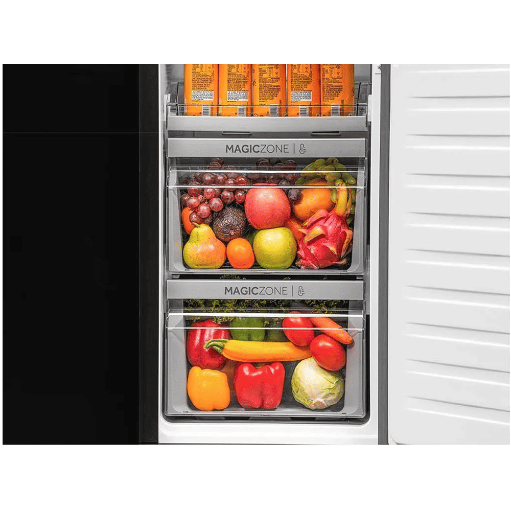Haier 630 Litres Frost Free French Door Smart Wifi Enabled Refrigerator with Motion Sensor (HRB-700KGU1, Black Glass)