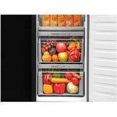 Haier 630 Litres Frost Free French Door Smart Wifi Enabled Refrigerator with Motion Sensor (HRB-700KGU1, Black Glass)