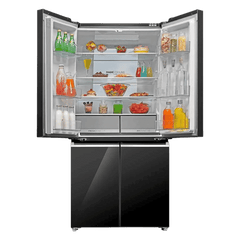 Haier 630 Litres Frost Free French Door Smart Wifi Enabled Refrigerator with Motion Sensor (HRB-700KGU1, Black Glass)