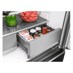 Haier 630 Litres Frost Free French Door Smart Wifi Enabled Refrigerator with Motion Sensor (HRB-700KGU1, Black Glass)