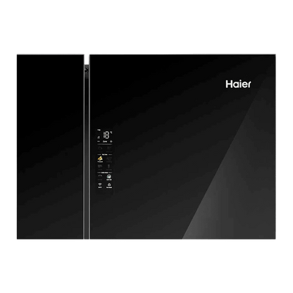 Haier 630 Litres Frost Free French Door Smart Wifi Enabled Refrigerator with Motion Sensor (HRB-700KGU1, Black Glass)