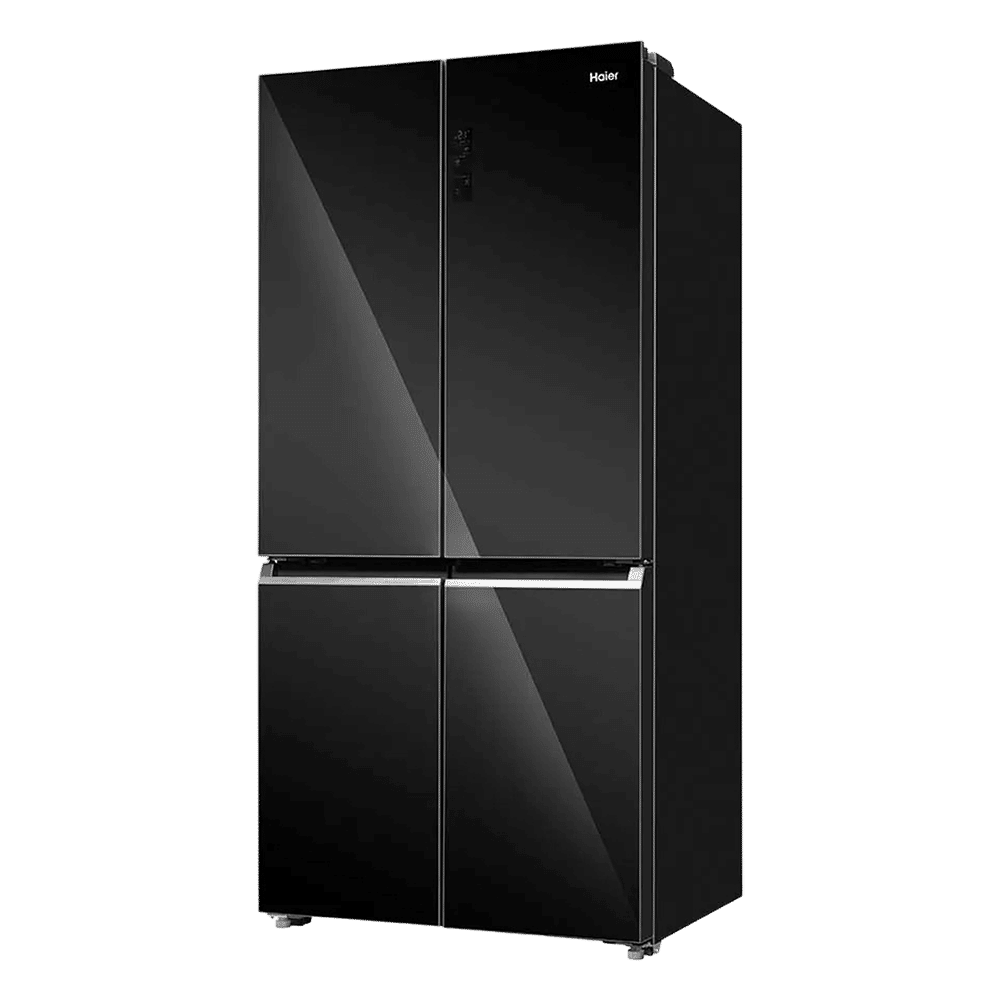 Haier 630 Litres Frost Free French Door Smart Wifi Enabled Refrigerator with Motion Sensor (HRB-700KGU1, Black Glass)